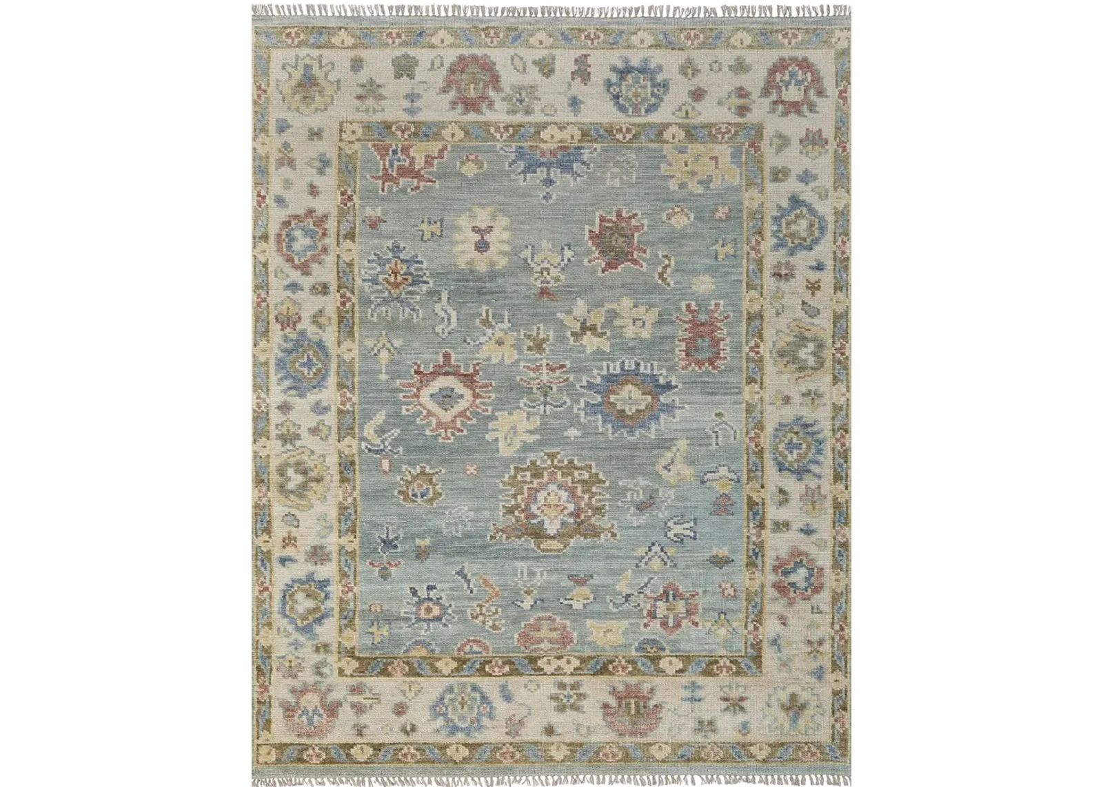 Fillmore 69CJF 3' x 5' Blue/Ivory/Yellow Rug