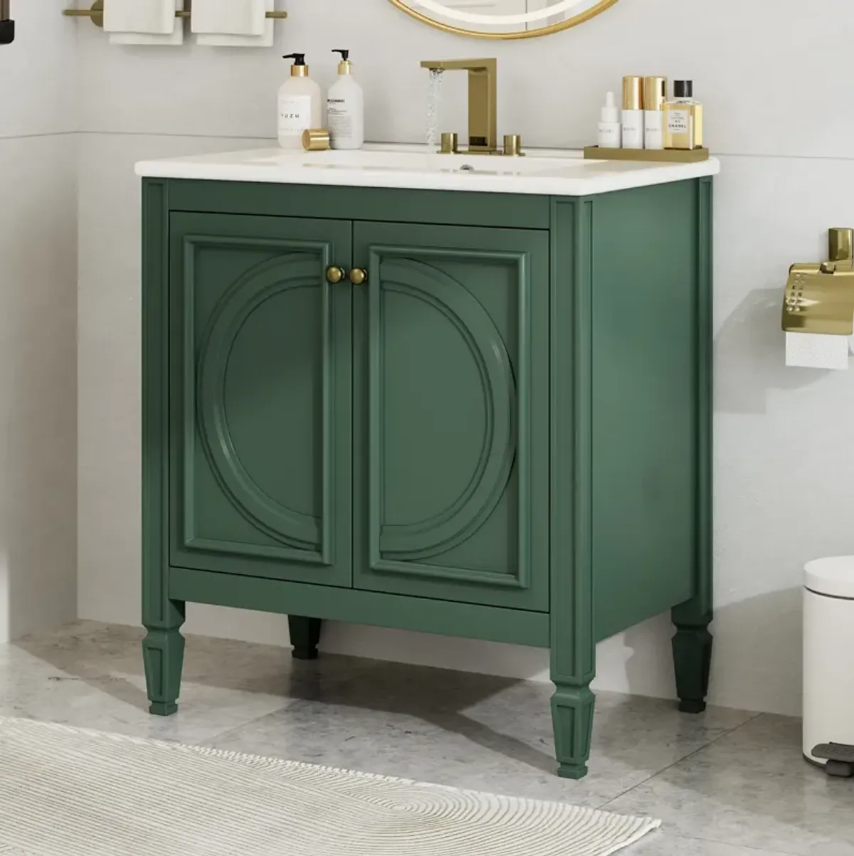 Merax Bathroom Vanity with Sink and 2 Doors