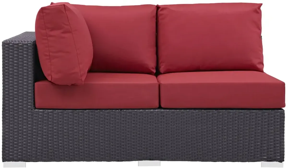 Modway - Convene Outdoor Patio Left Arm Loveseat