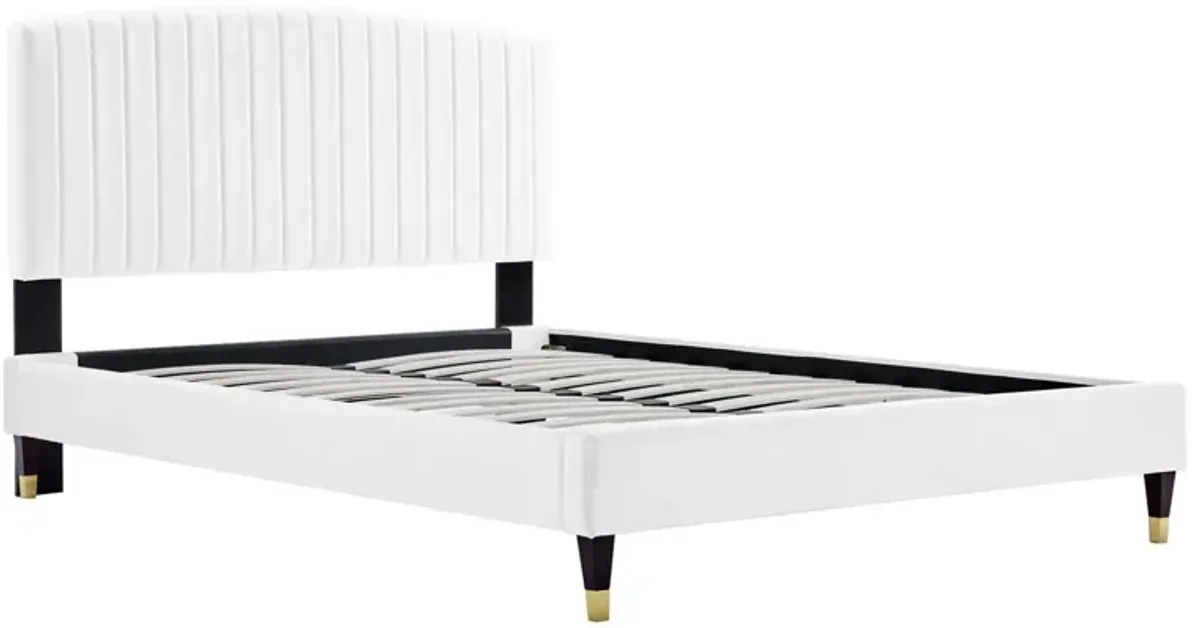 Modway - Alessi Performance Velvet Queen Platform Bed