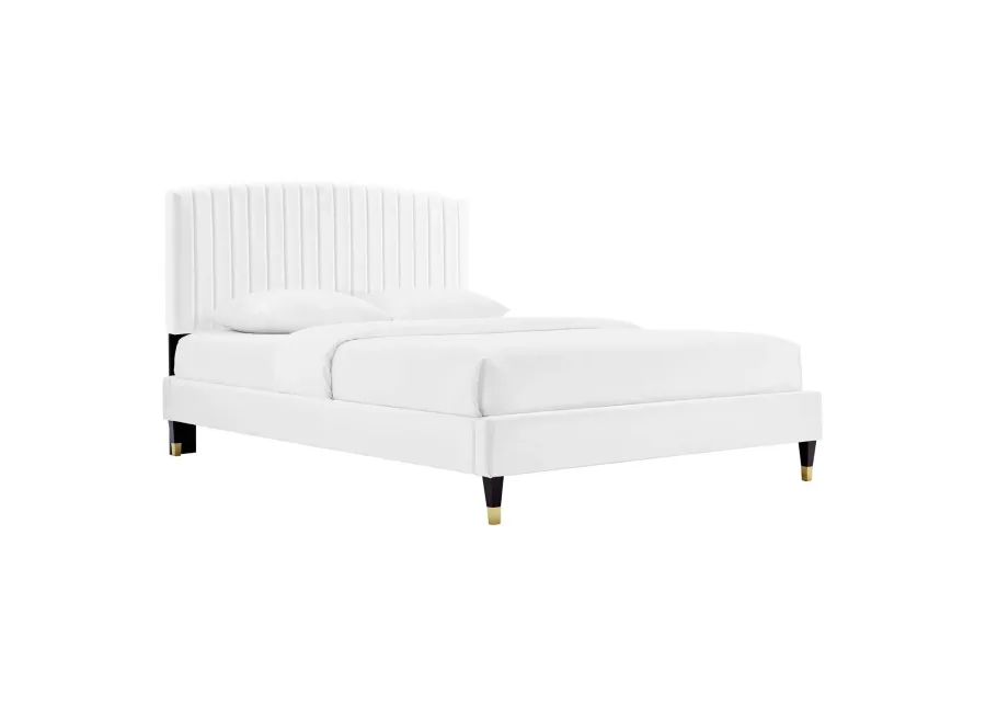 Modway - Alessi Performance Velvet Queen Platform Bed