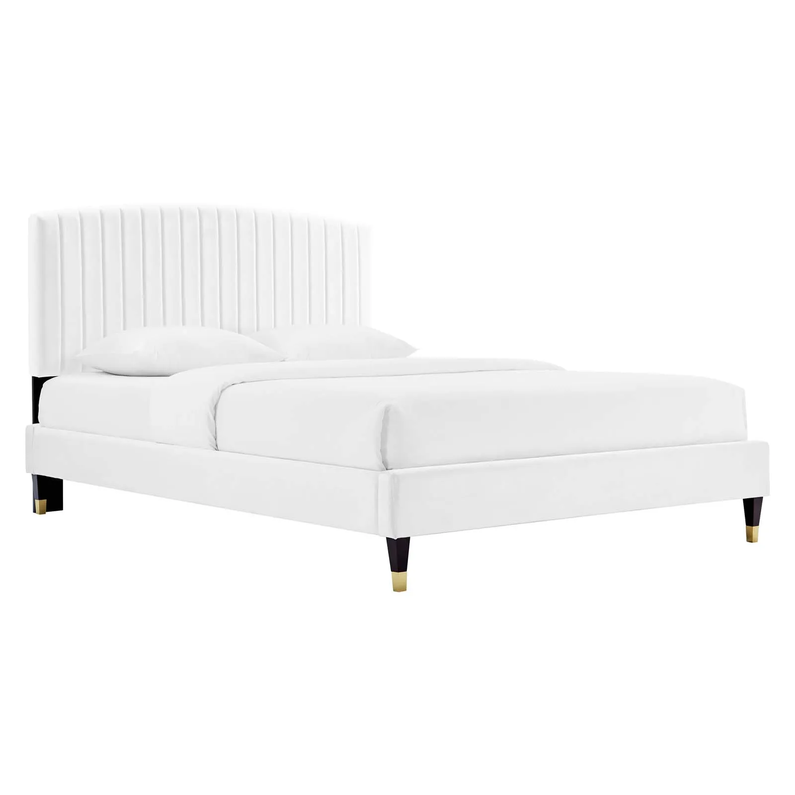 Modway - Alessi Performance Velvet Queen Platform Bed