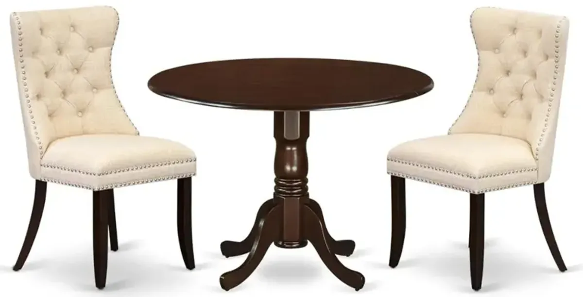 3 Piece Modern Dining Table Set