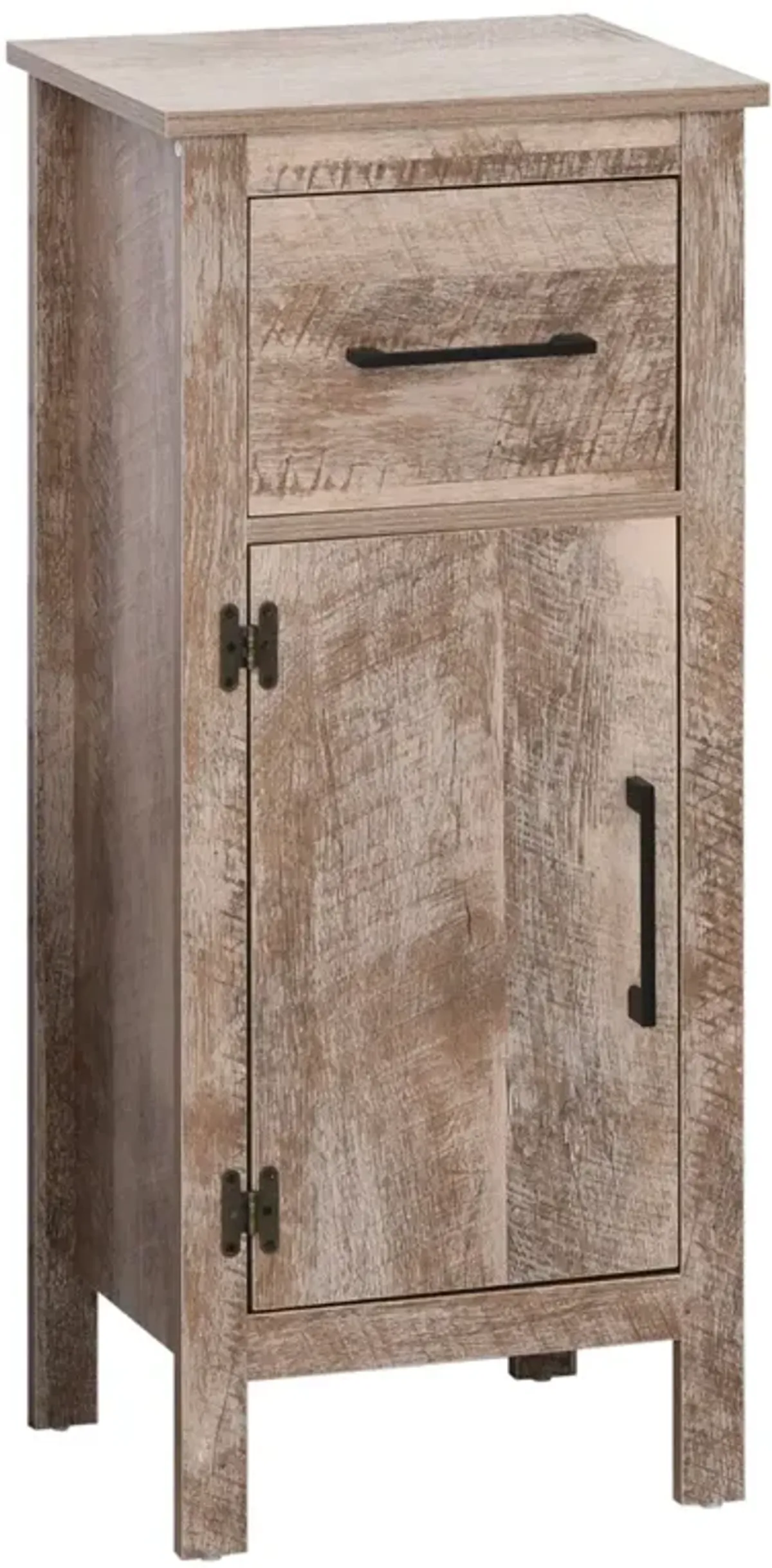 Wooden Bathroom Cabinet: Freestanding Floor Storage with Drawer, Shelf for Entryway