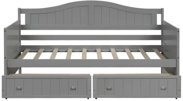 Merax Wooden Daybed with Trundle Bed
