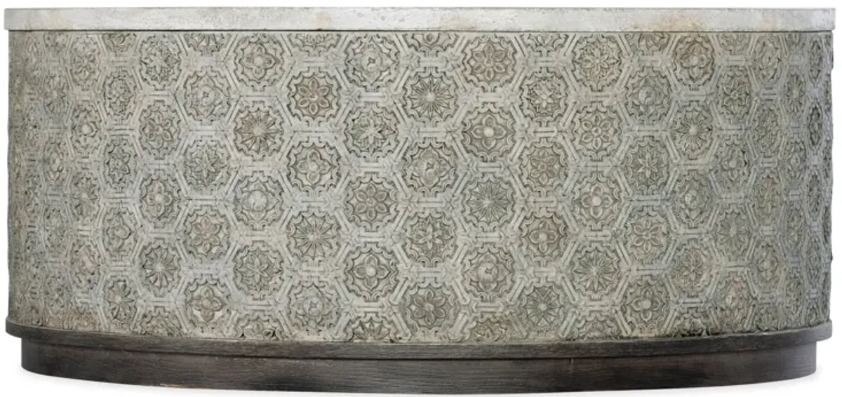 Melange Greystone Round Cocktail Table