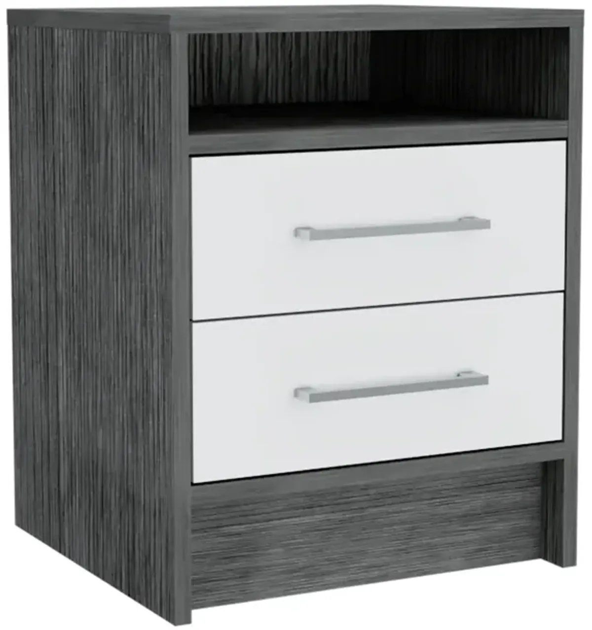 Rowley 2-Drawer 1-Shelf Rectangle Nightstand Smokey Oak