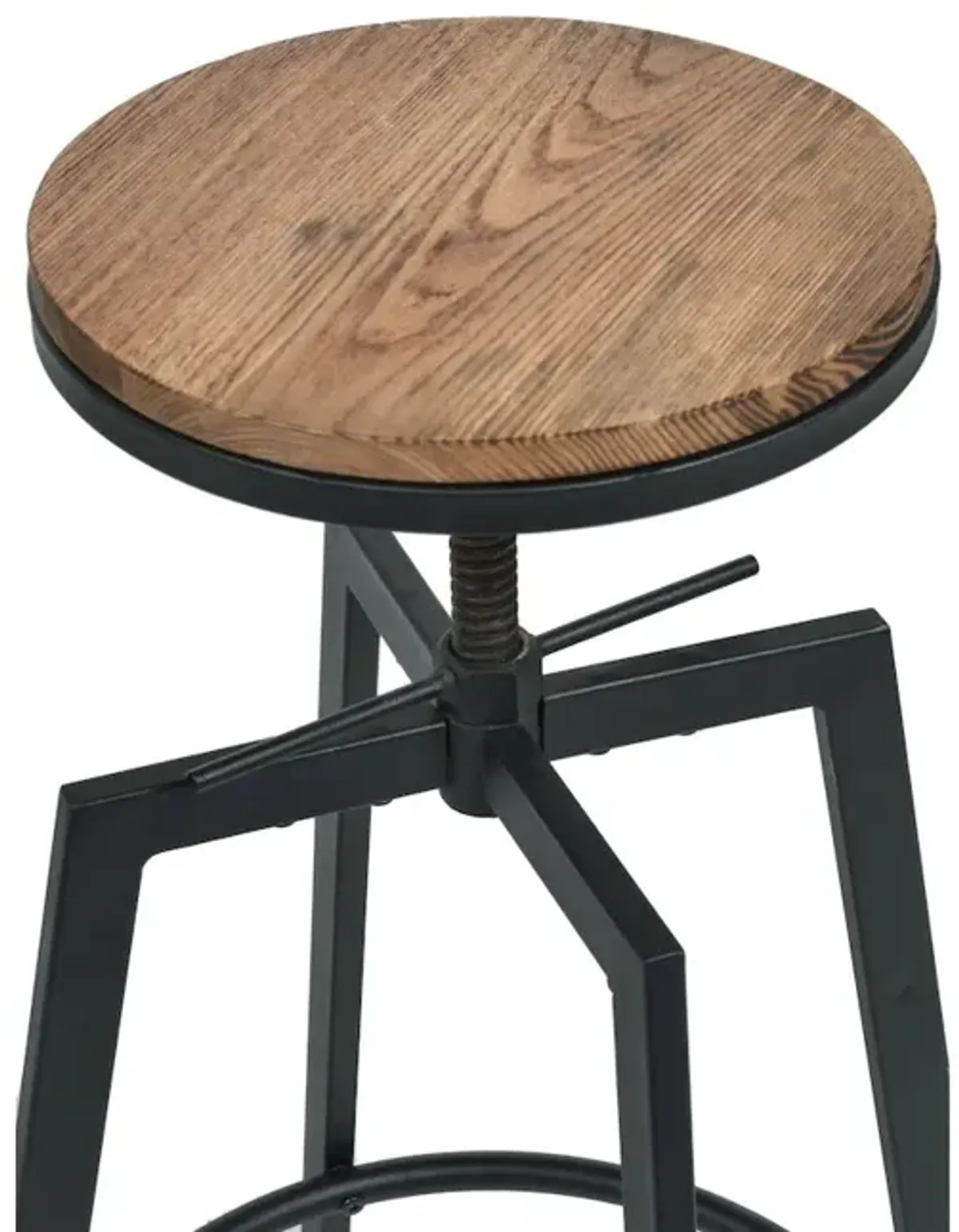 Commerical Seating Products Swivel Backless Bar Stool Chairs, Black