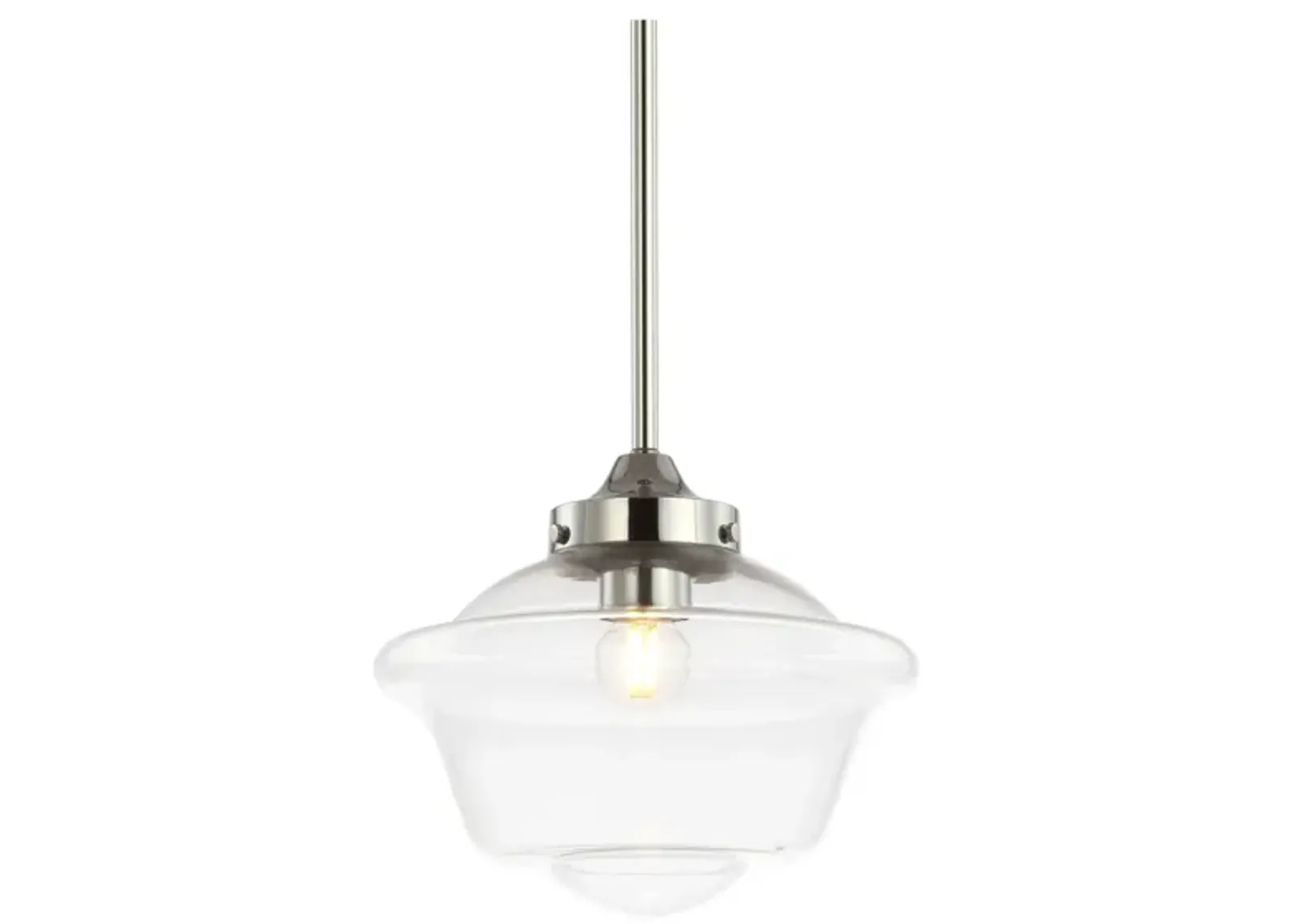 Kurtz Adjustable Drop Metal/Glass LED Pendant