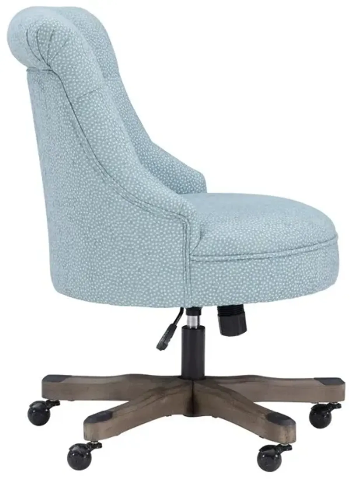 Linon Sinclair Office Chair, Light Blue