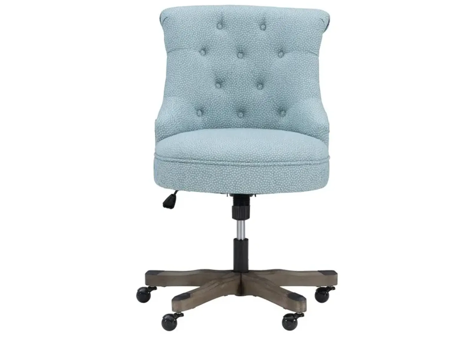 Linon Sinclair Office Chair, Light Blue