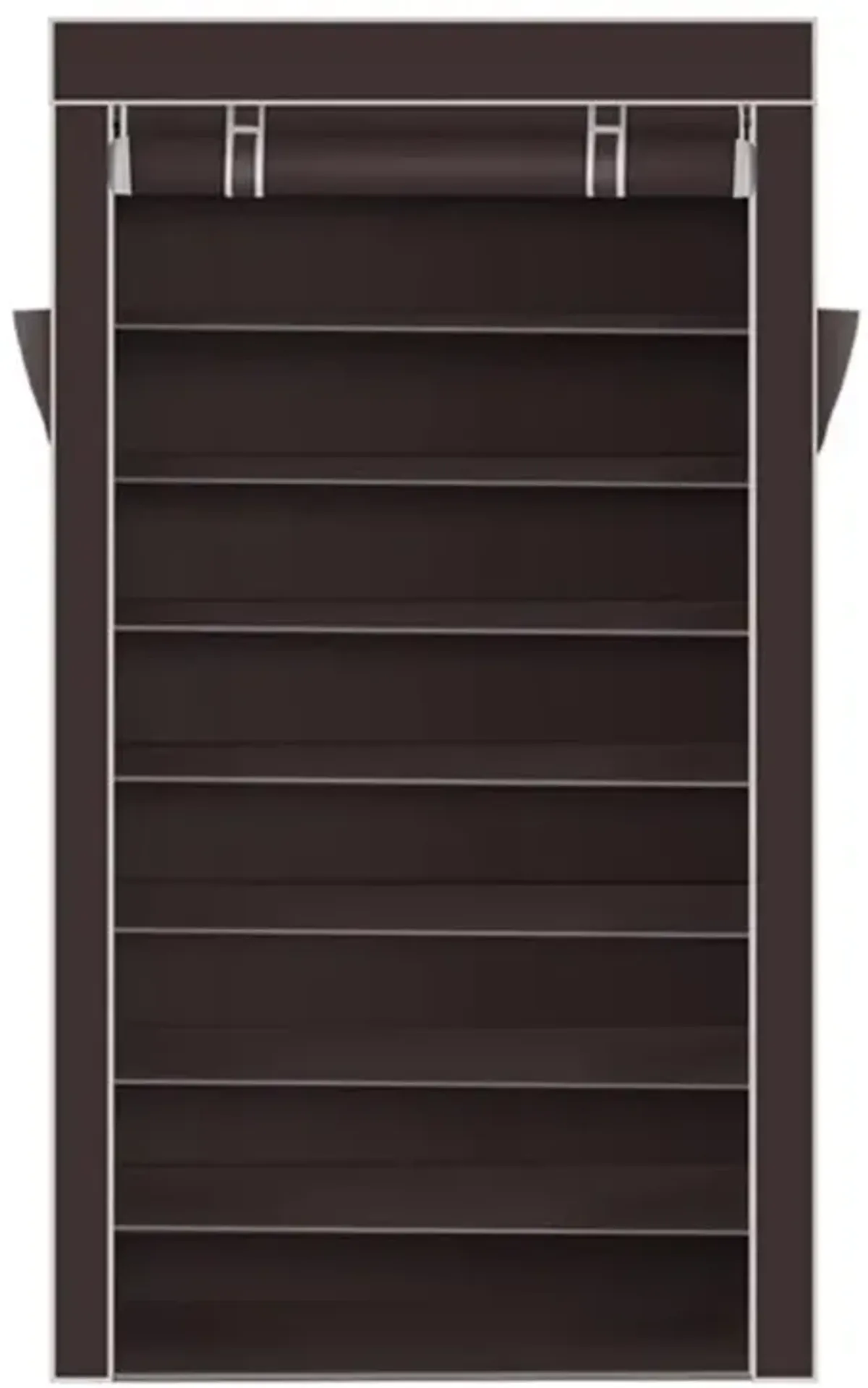 10-Tier Shoe Rack with Dustproof Cover, Shoe Storage Cabinet Organizer for Closet