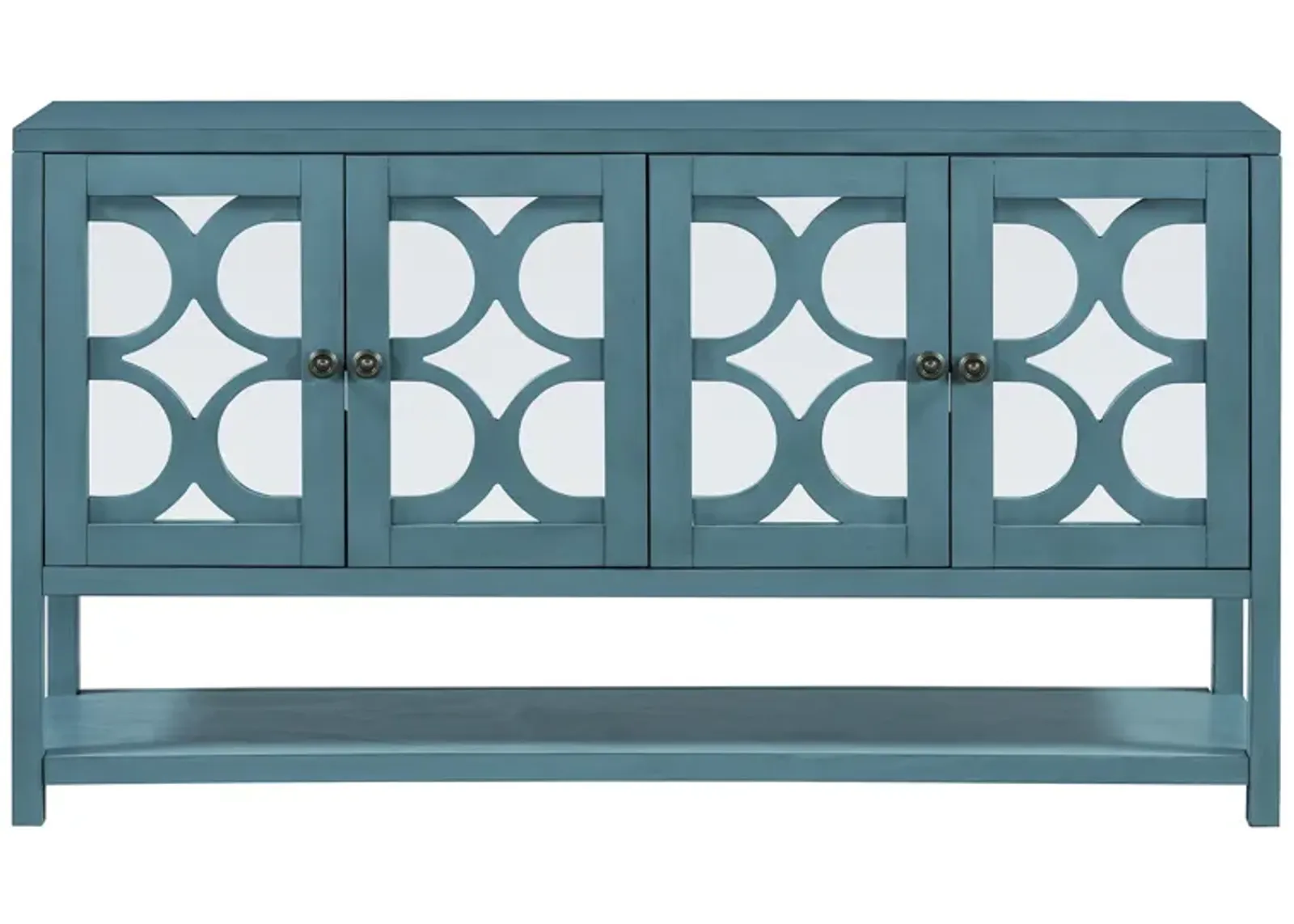 Merax Retro Storage Cabinet Sideboard with Mirrored Doors