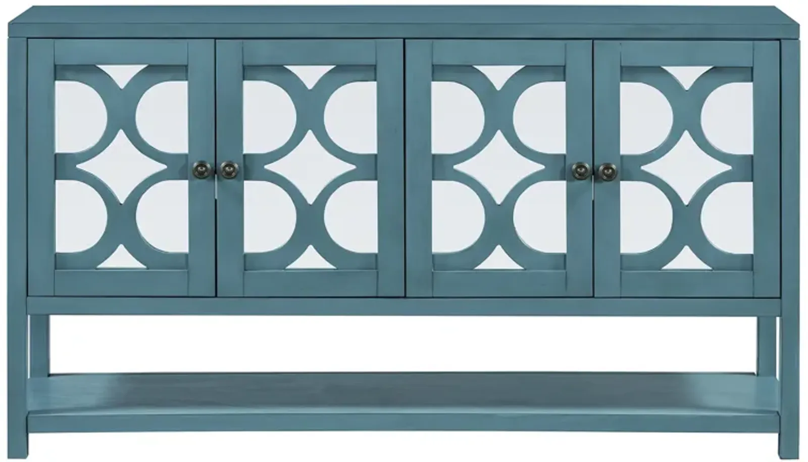 Merax Retro Storage Cabinet Sideboard with Mirrored Doors