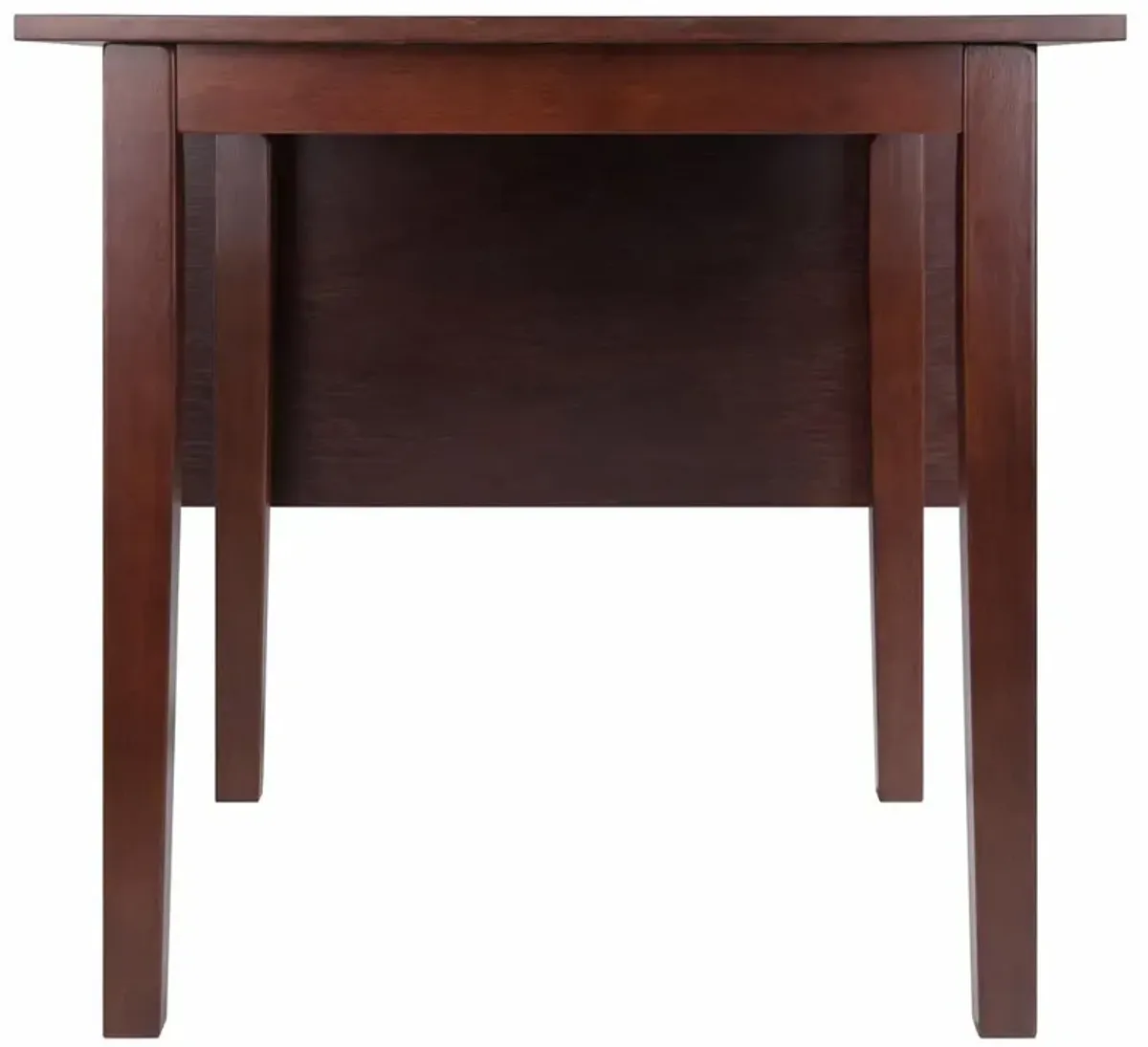 Perrone Drop Leaf Dining Table Walnut Finish