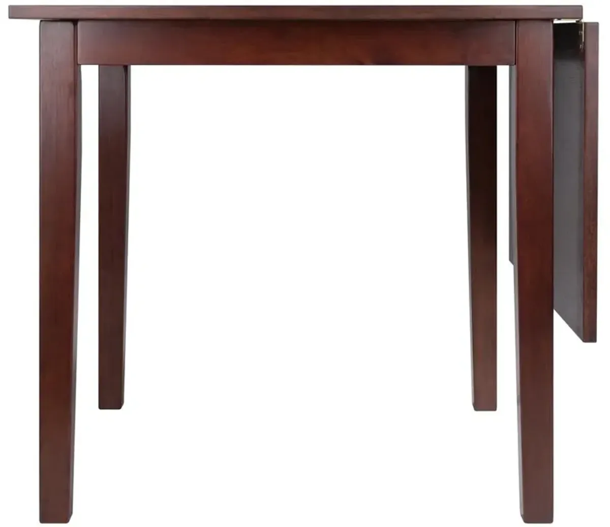 Perrone Drop Leaf Dining Table Walnut Finish