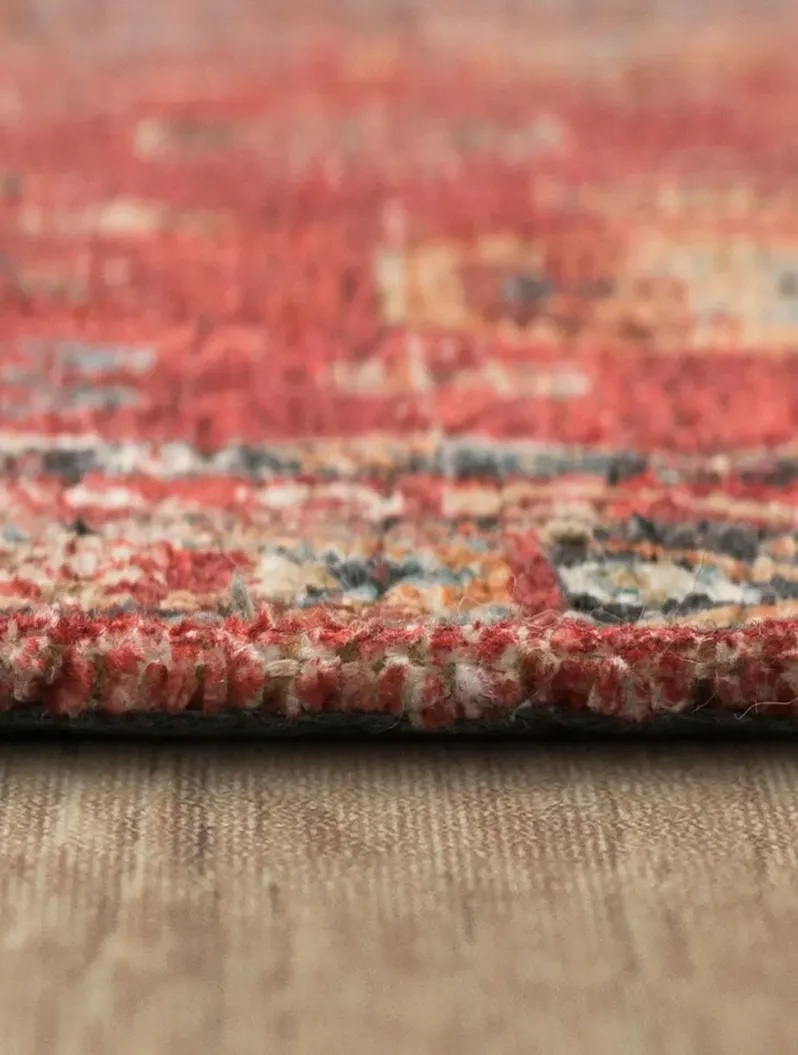 Zula Mombasa Red 2' 4" X 8' Rug