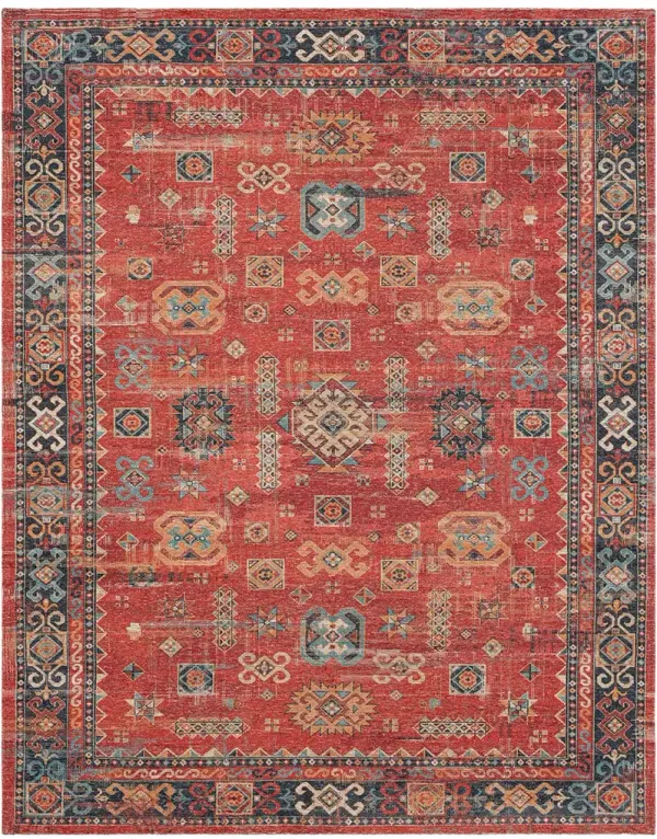 Zula Mombasa Red 2' 4"x8' Rug