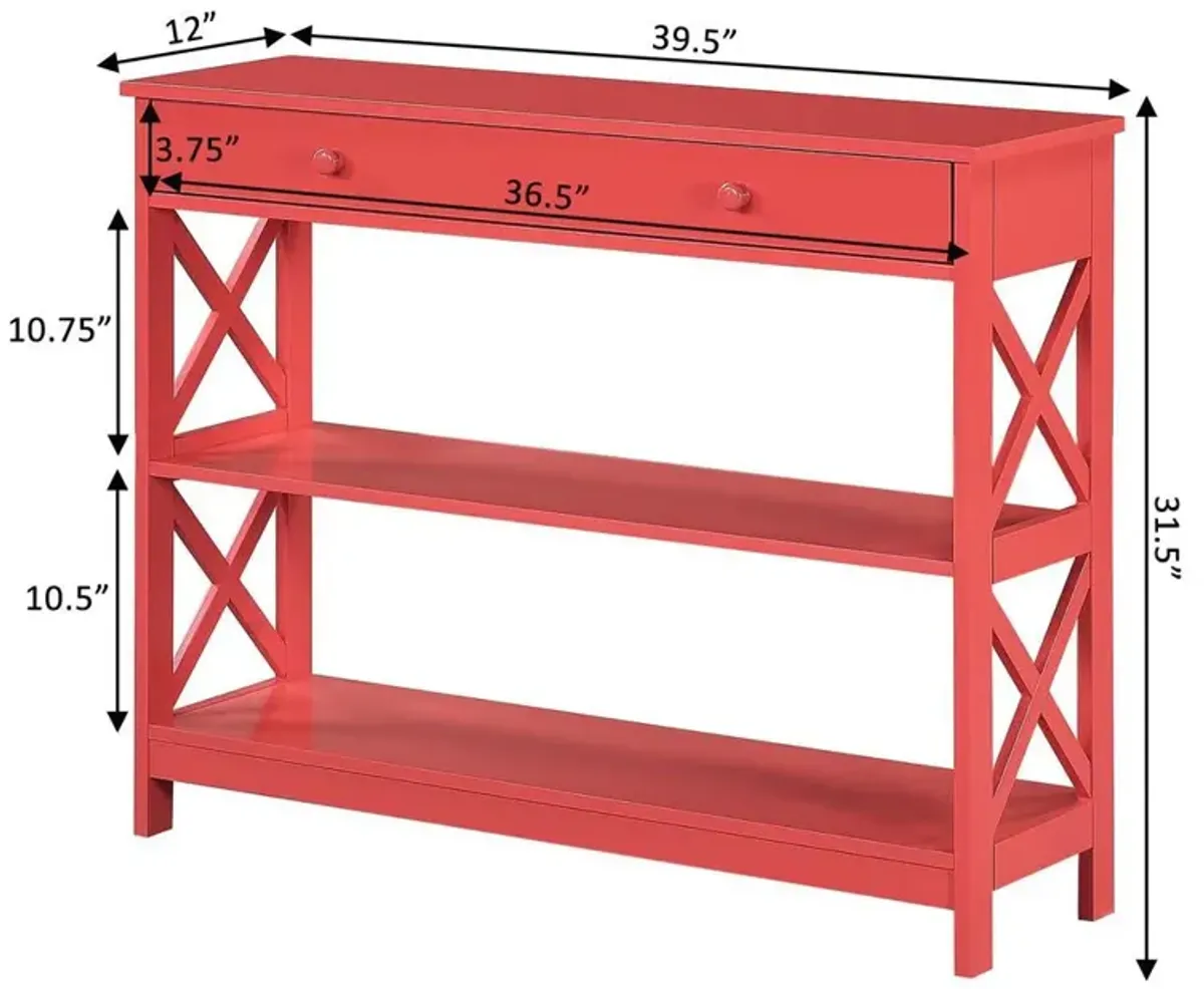 Convience Concept, Inc. Oxford 1 Drawer Console Table with Shelves