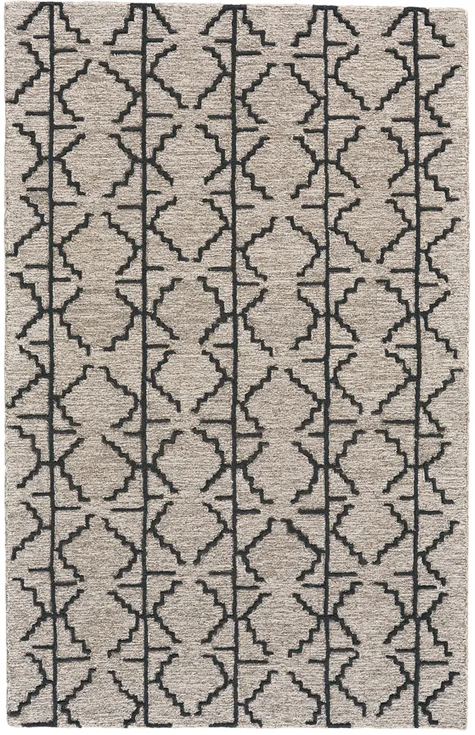 Enzo 8732F Black/Taupe/Gray 2' x 3' Rug