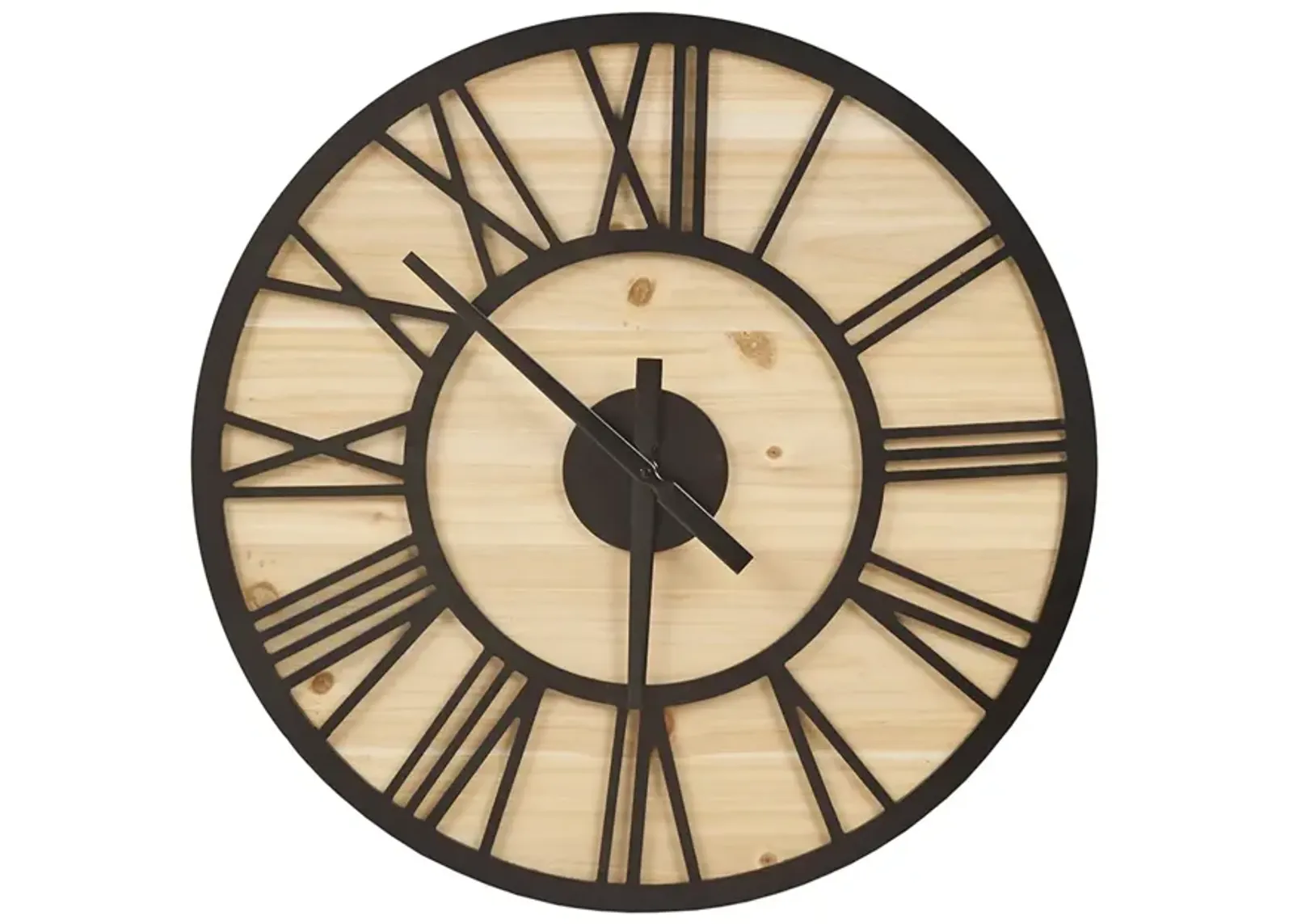 Gracie Mills Jackson Modern 23.6" Wood Wall Clock