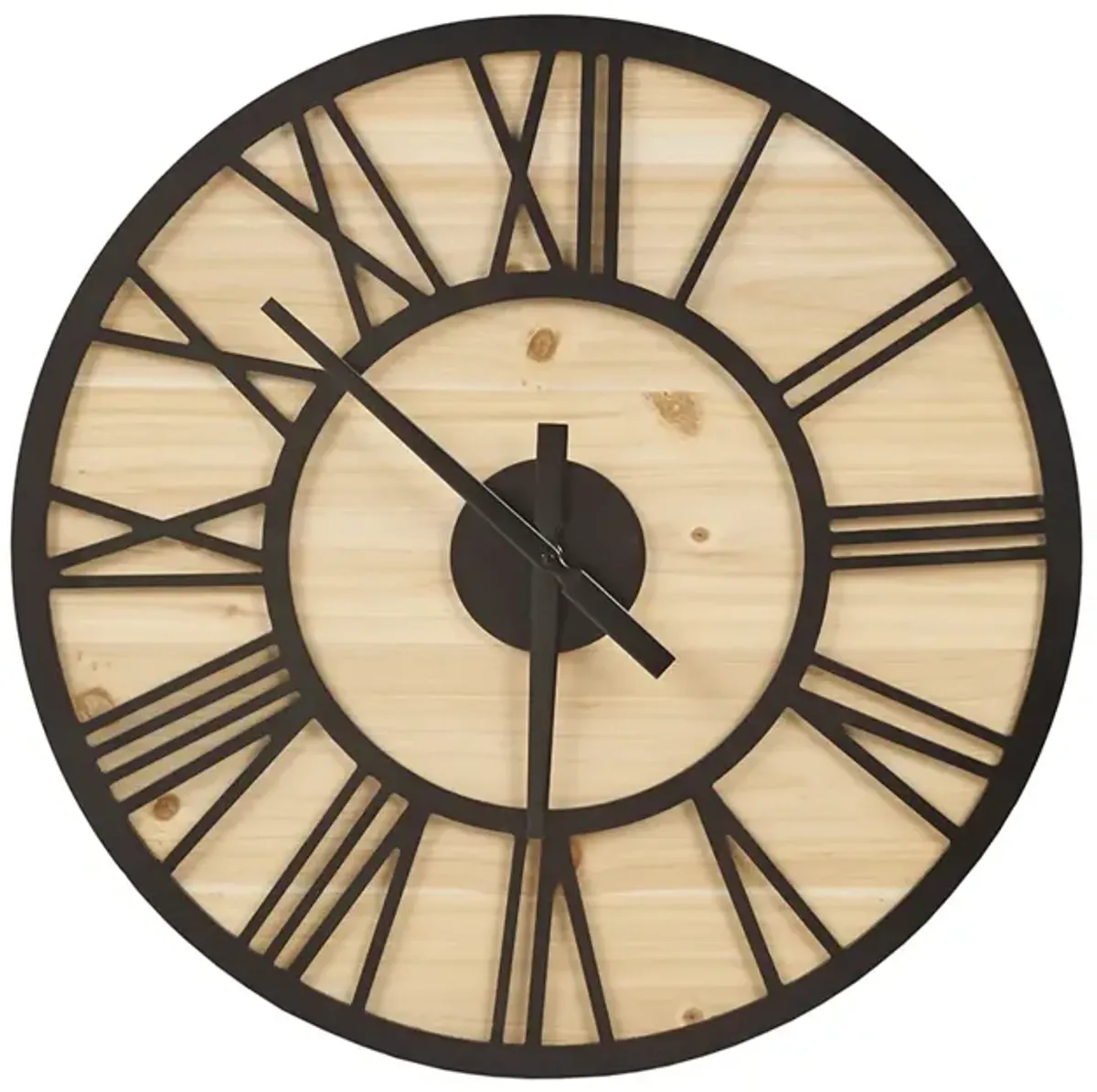 Gracie Mills Jackson Modern 23.6" Wood Wall Clock