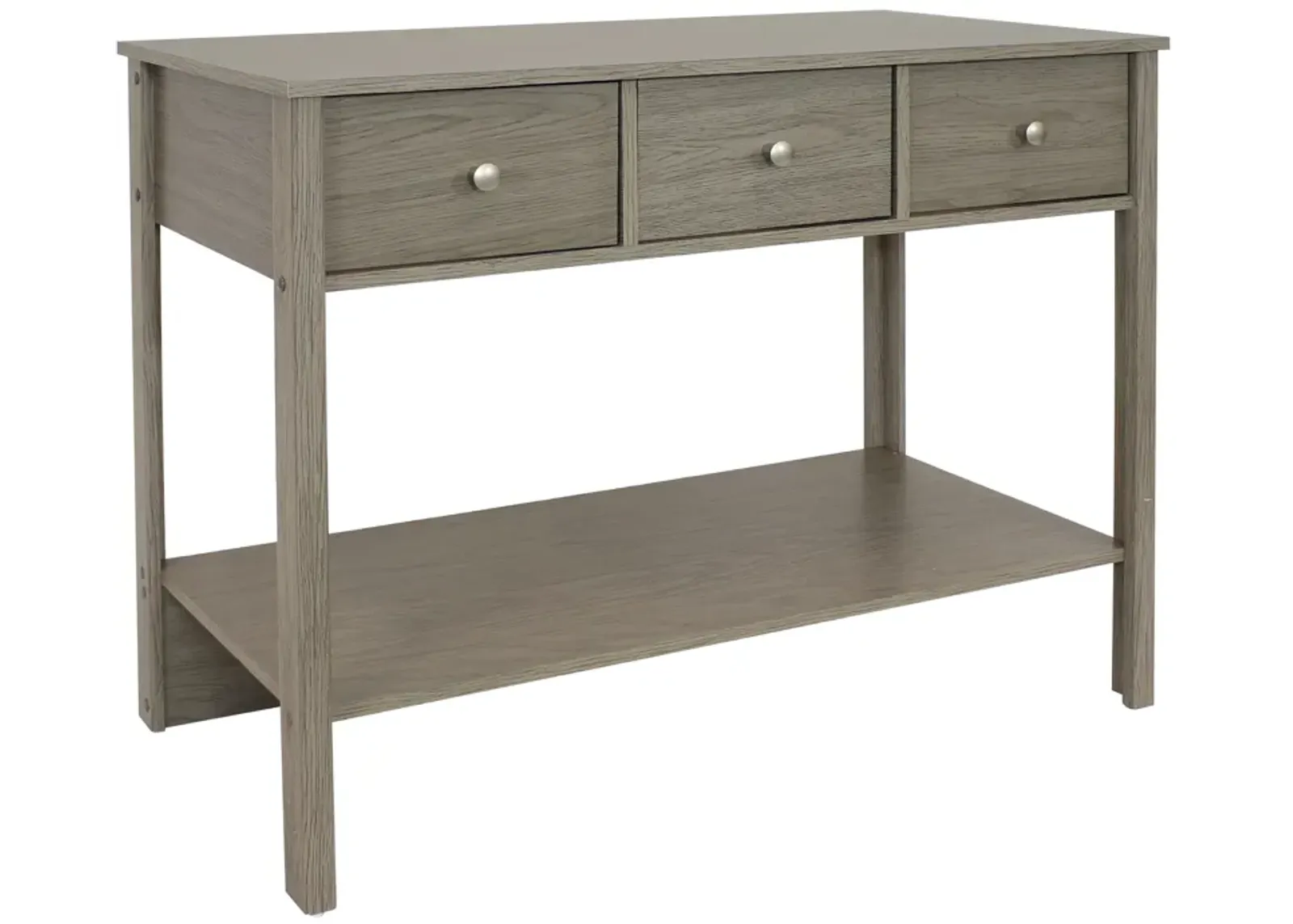 Sunnydaze Classic Entryway Table with Drawers - Thunder Gray - 30 in