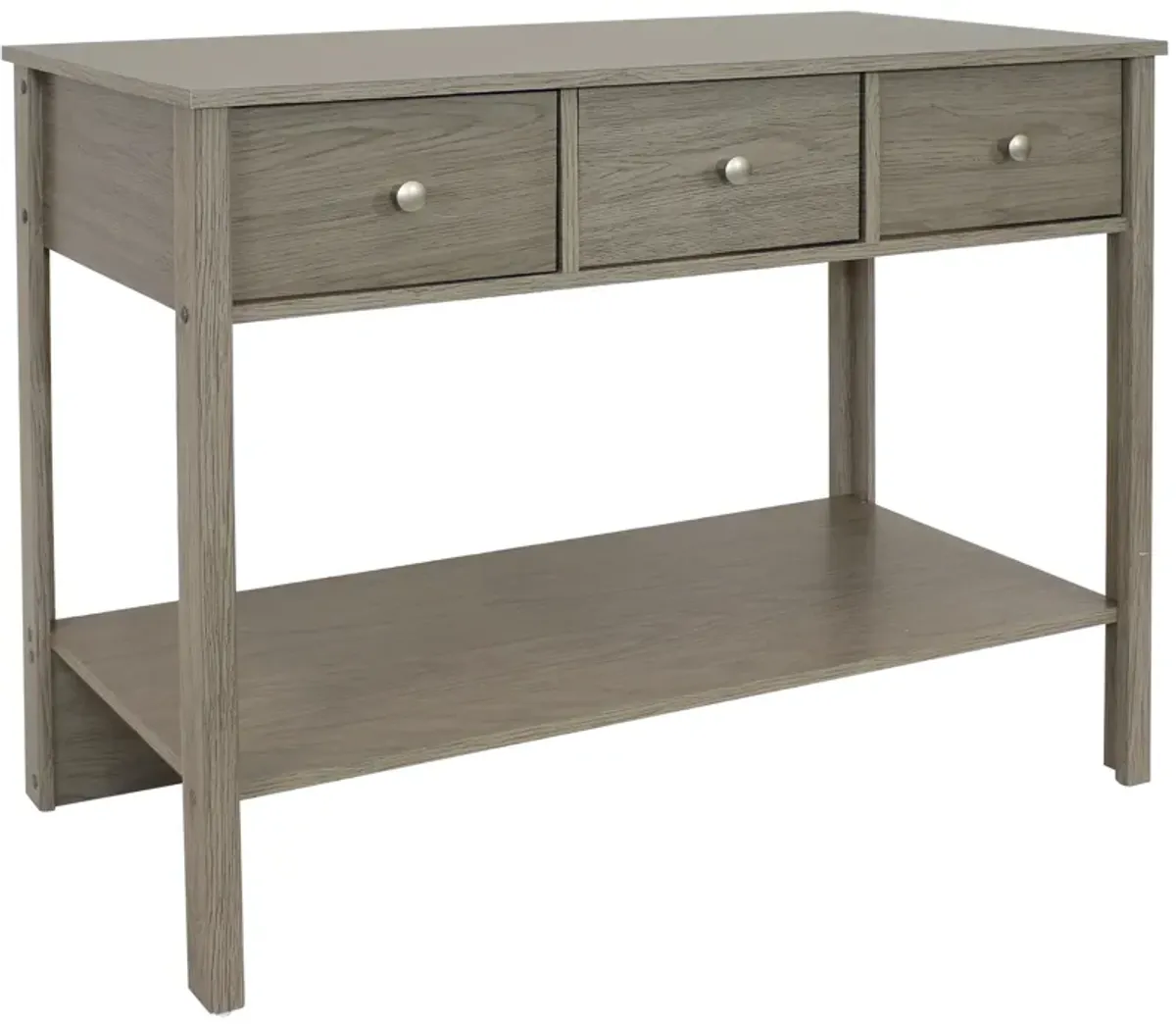 Sunnydaze Classic Entryway Table with Drawers - Thunder Gray - 30 in