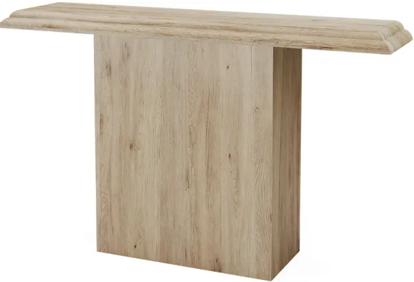 41" Farmhouse Console Table, Simple Hallway Table, Wood Sofa Table for Living Room, Entryway, Oak