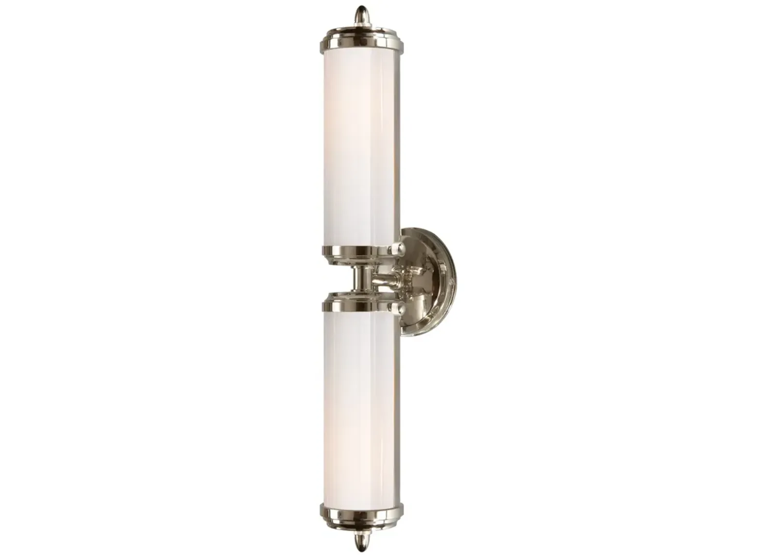 Merchant Double Bath Light in Polished Nickel