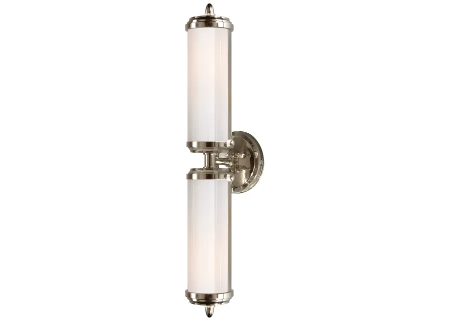 Merchant Double Bath Light in Polished Nickel