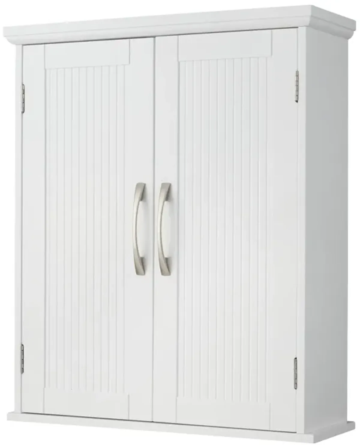 Teamson Home Newport Contemporary Removable Wooden Wall Cabinet- White