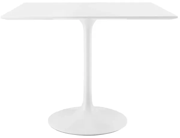 Modway - Lippa 36" Square Wood Top Dining Table White