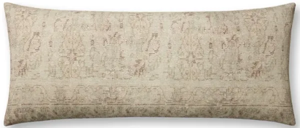 Celestia PAL0041 Natural/Wine 13''x35'' Down Pillow by Amber Lewis x Loloi