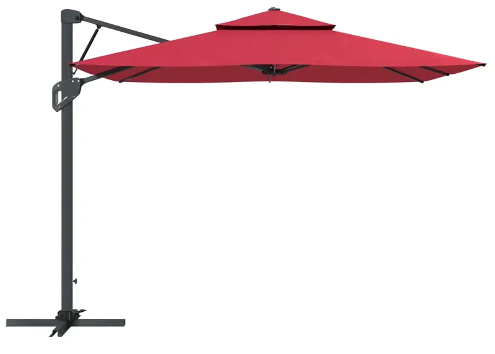 MONDAWE 10 ft. Square Offset Cantilever Outdoor Patio Umbrella