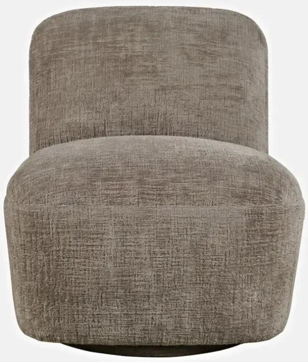 Jofran Josie Upholstered Contemporary Casual Swivel Accent Chair
