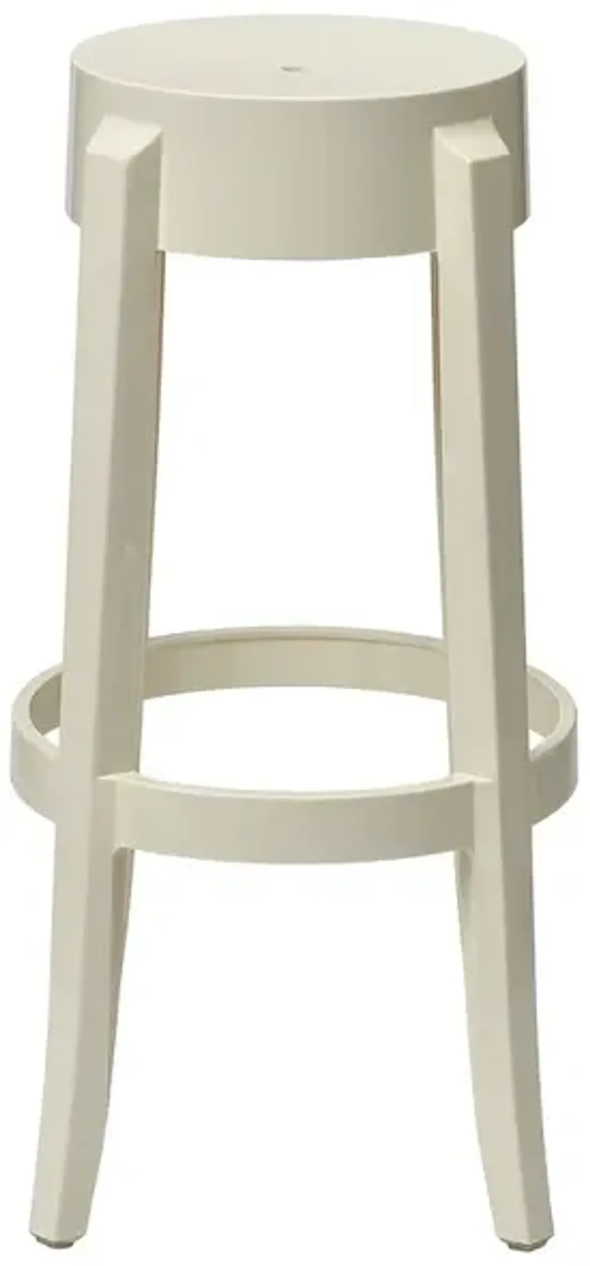 Commerical Seating Products RPC SW Off White Kage Backless Stool Chairs