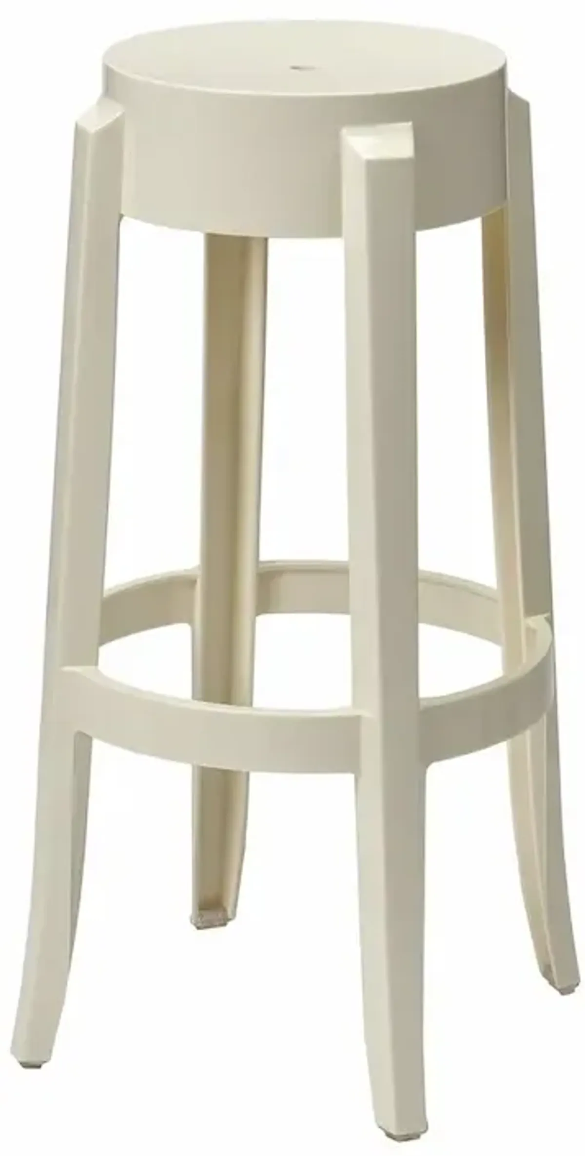 Commerical Seating Products RPC SW Off White Kage Backless Stool Chairs