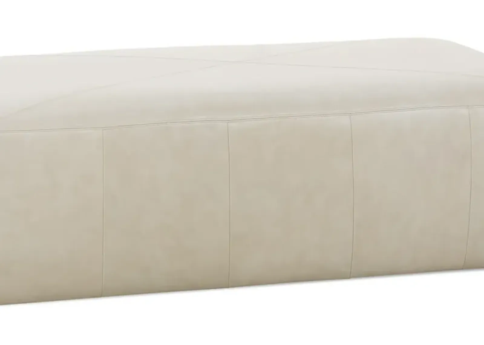 Miles Leather Ottoman