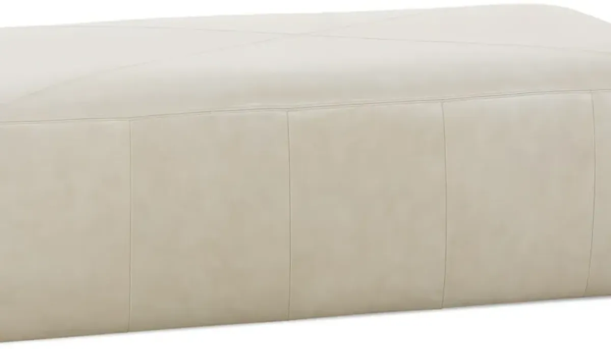 Miles Leather Ottoman