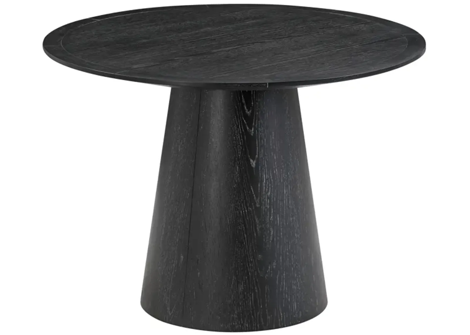 Sahara Black Oak Round Dining Table