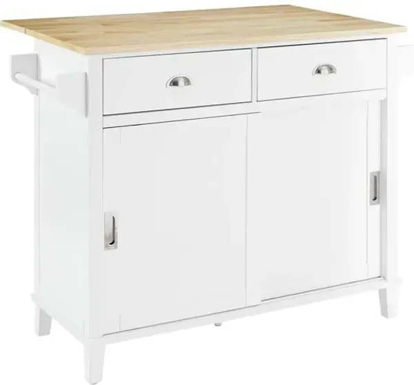 Crosley Furniture Cora Drop Leaf Kitchen Island