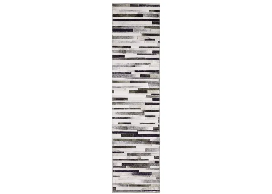 Myers Park 2' x 8' Grey Rug