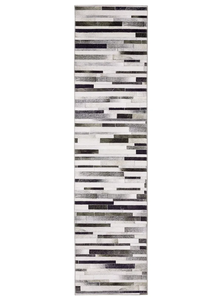 Myers Park 2' x 8' Grey Rug