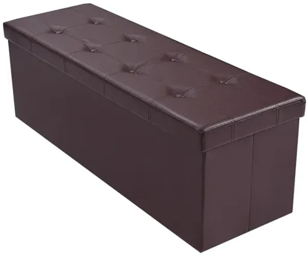 Large Folding Ottoman Storage Seat
