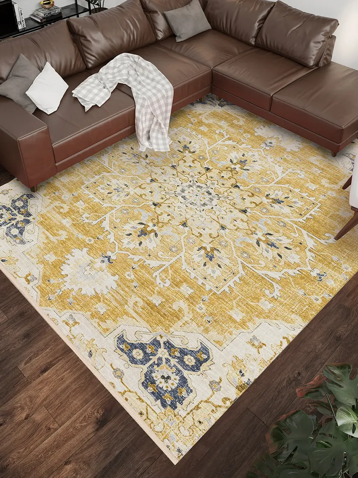 Marbella MB3 Gold 5' x 7'6" Rug