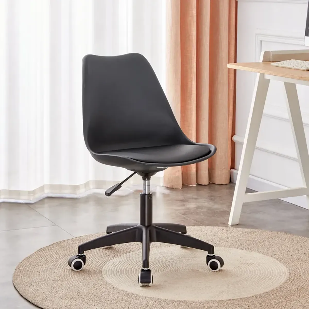 Hivvago Home and Office Height Adjustable Armless Swivel Gaming Chair