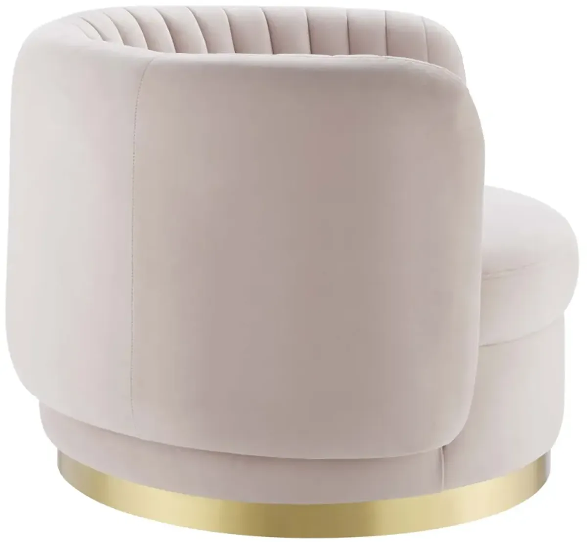 Embrace Tufted Performance Velvet Swivel Chair