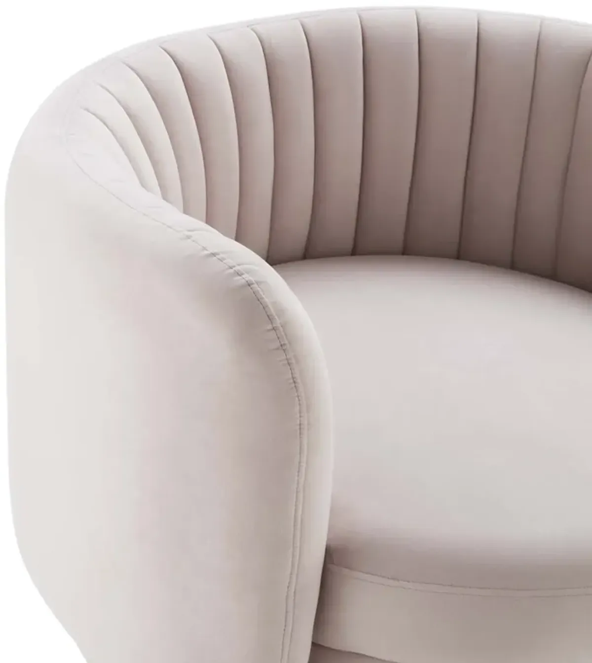 Embrace Tufted Performance Velvet Swivel Chair