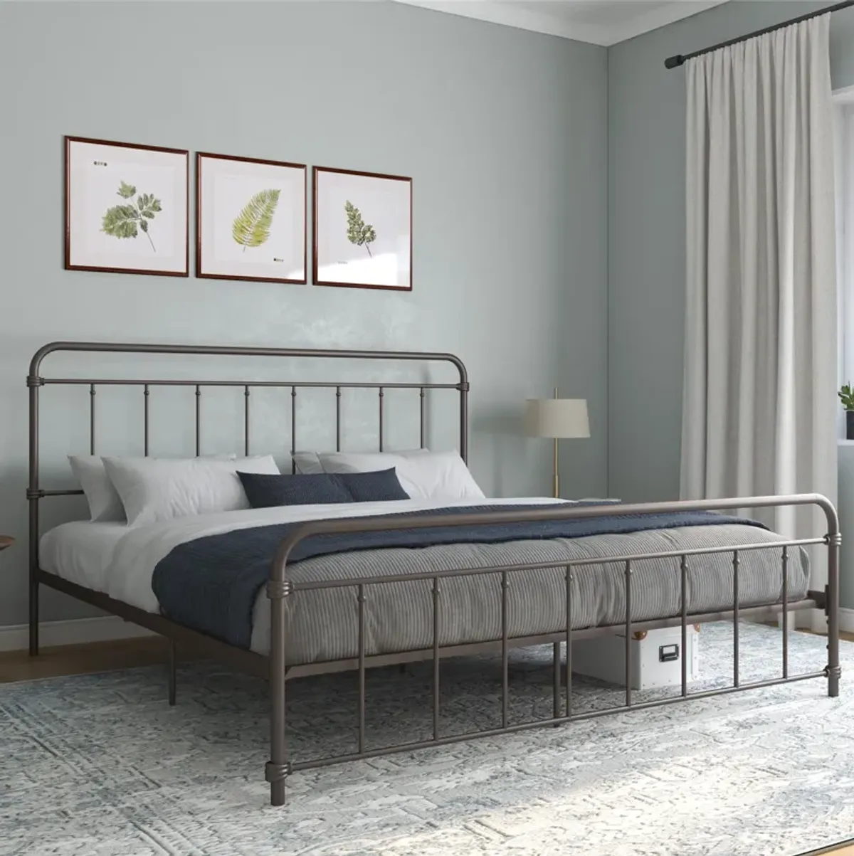 Wyn Metal Black Bed